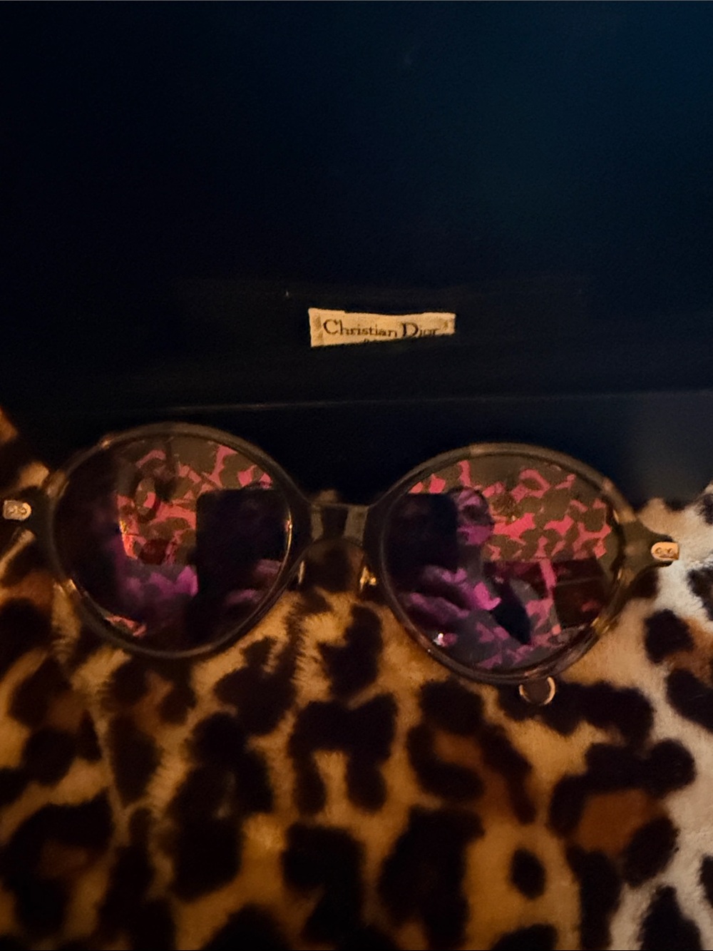 Dior Women's Round Sunglasses – Purple Lenses